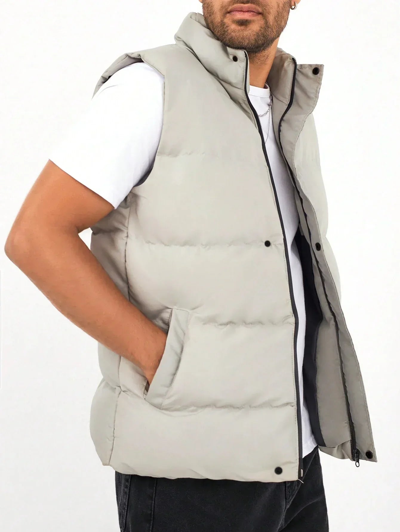 Quilted Gilet - Zipper Front & Breathable Torso Warmth
