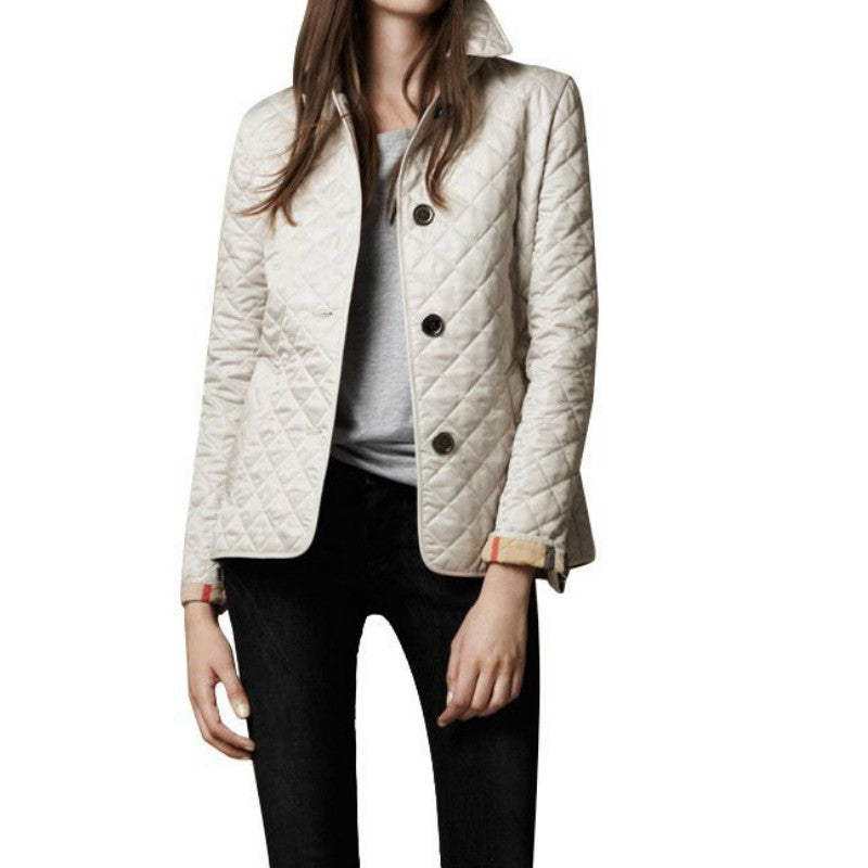 Quilted Jacket - Diamond Stitch & Lightweight Insulation