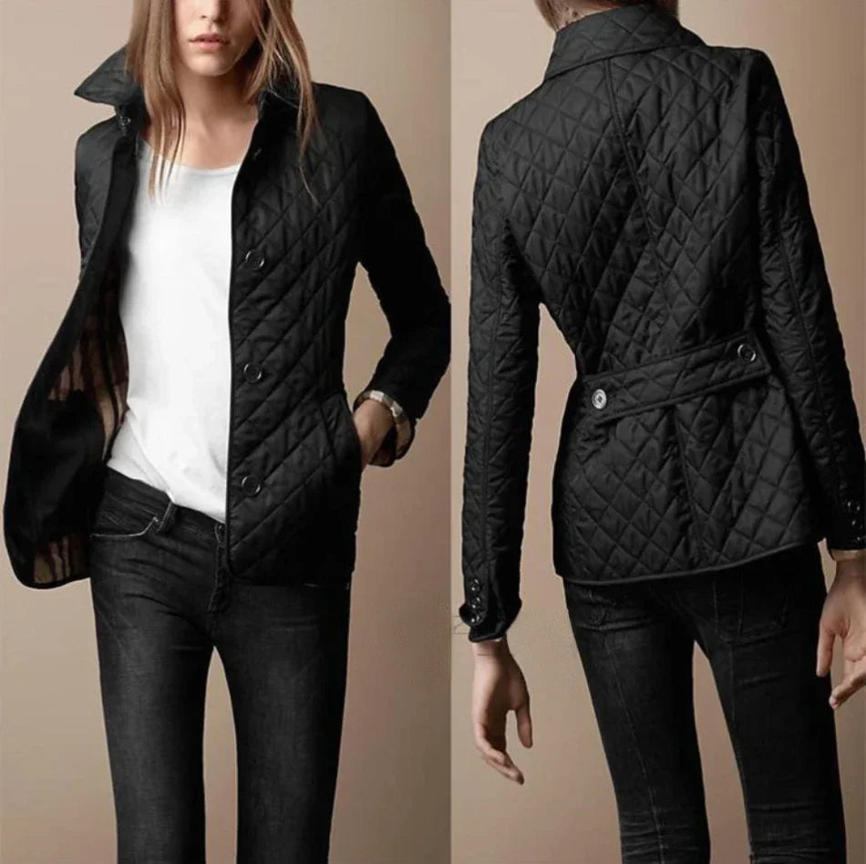 Quilted Jacket - Diamond Stitch & Lightweight Insulation
