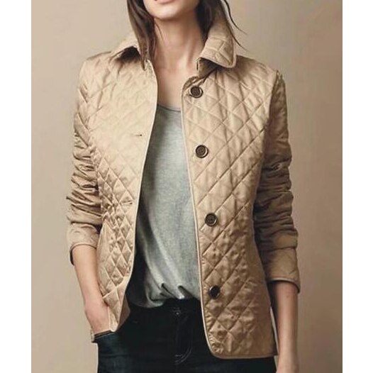 Quilted Jacket - Diamond Stitch & Lightweight Insulation