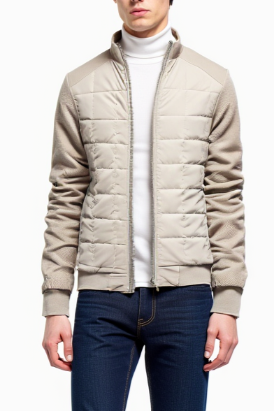 Quilted Jacket – Padded Front & Light Thermal Support