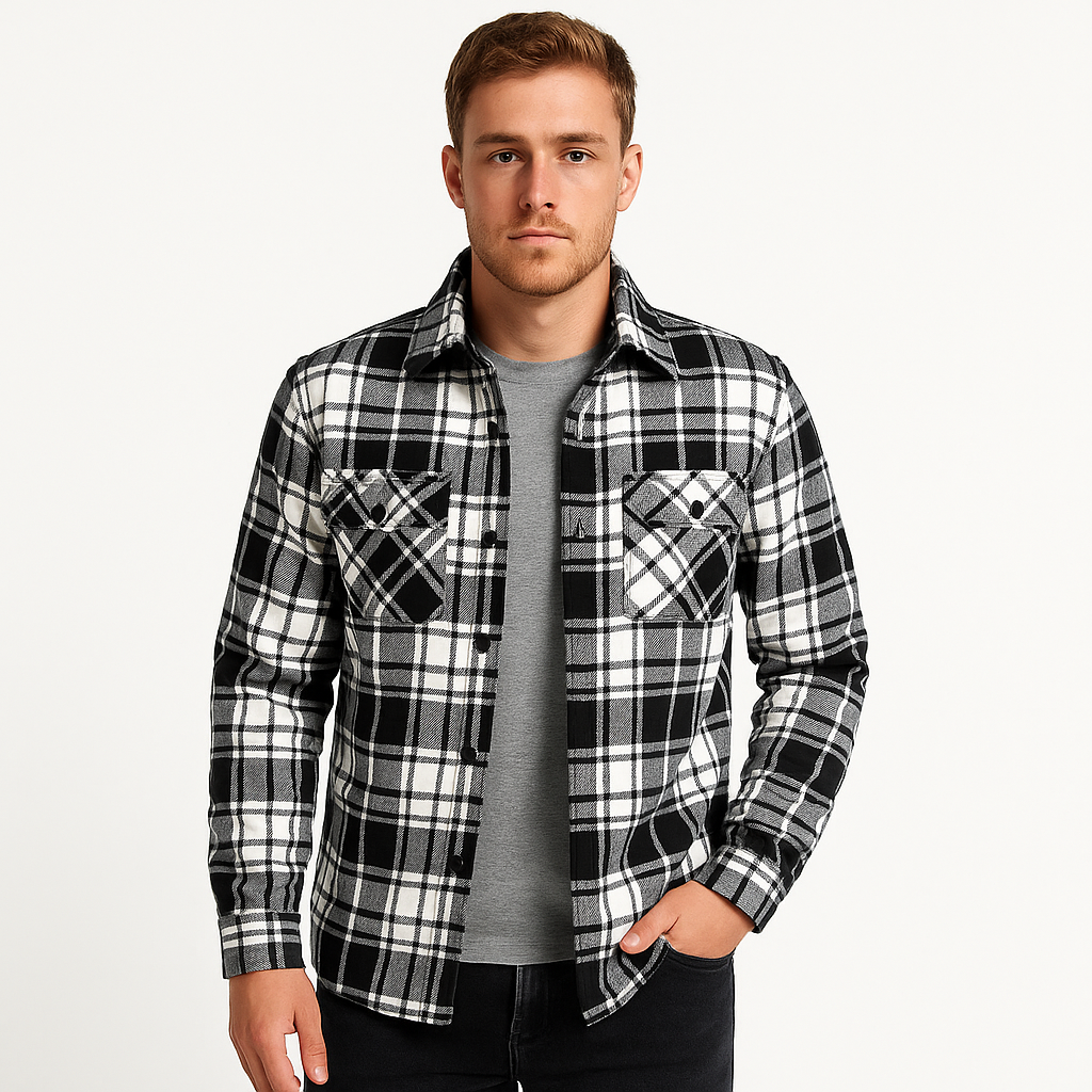 Quilted Shirt Jacket – Plaid Exterior & Even Warmth