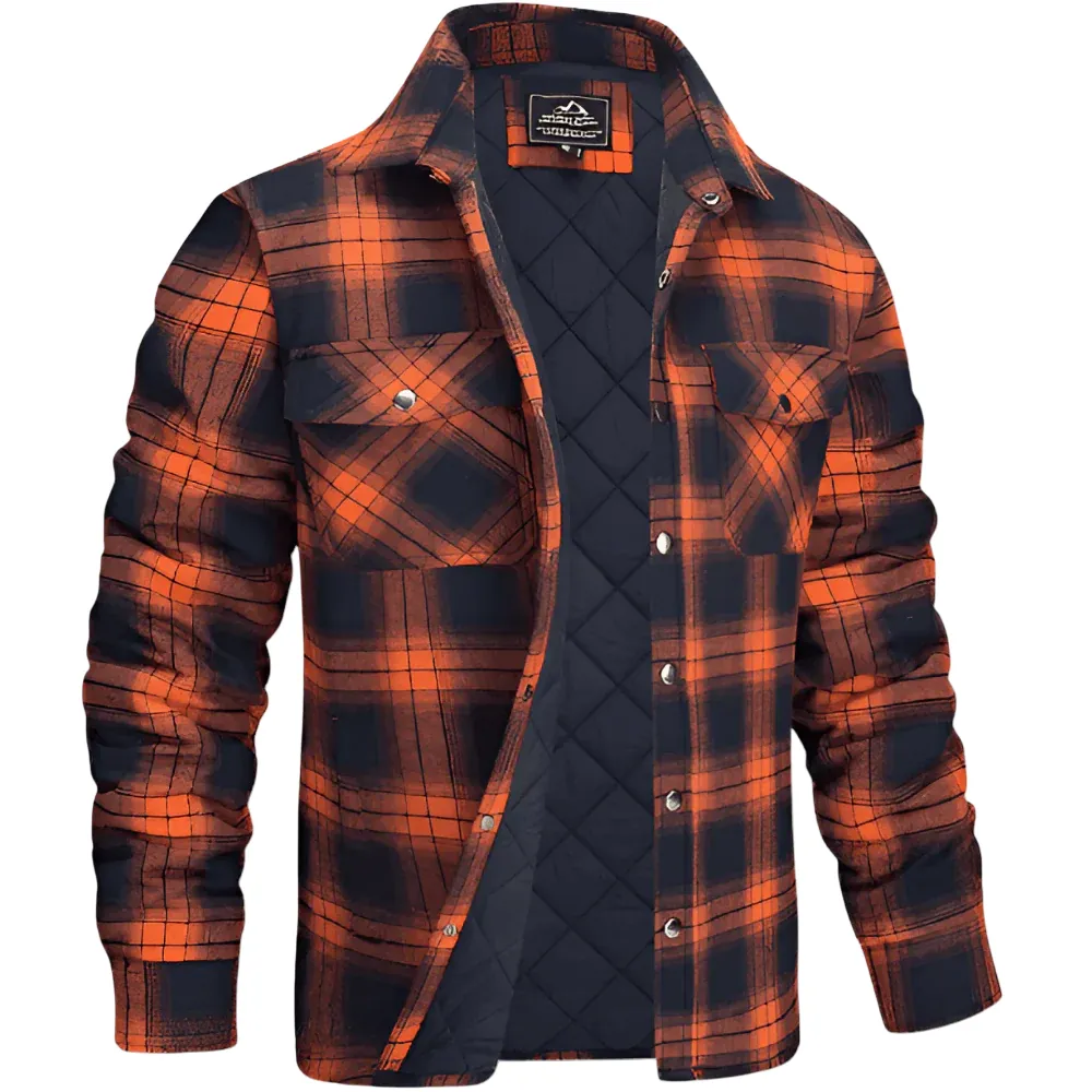Quilted Shirt Jacket – Plaid Exterior & Even Warmth