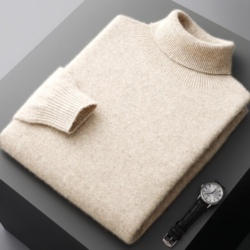 Rollneck Jumper - Smooth Knit & Stretch Neck Coverage