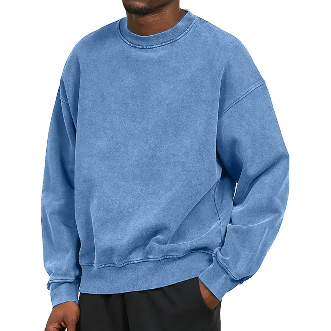 Round Neck Sweater - Soft Knit Blend & Easy Layering