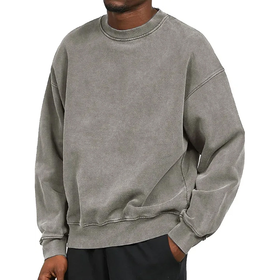 Round Neck Sweater - Soft Knit Blend & Easy Layering