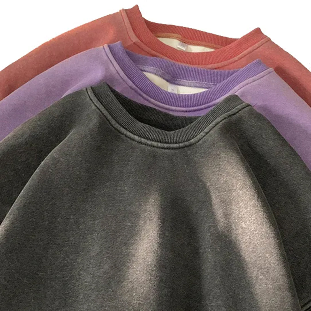 Round Neck Sweater - Soft Knit Blend & Easy Layering