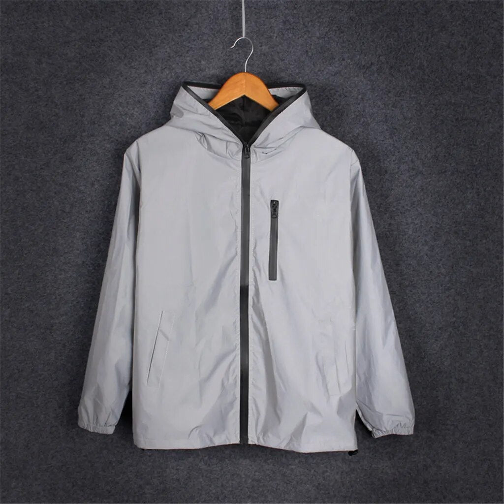 Men's Reflective Jacket Warm and Stylish-2