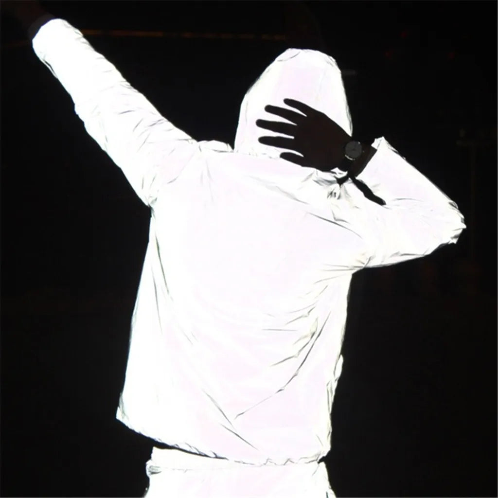 Men's Reflective Jacket Warm and Stylish-5