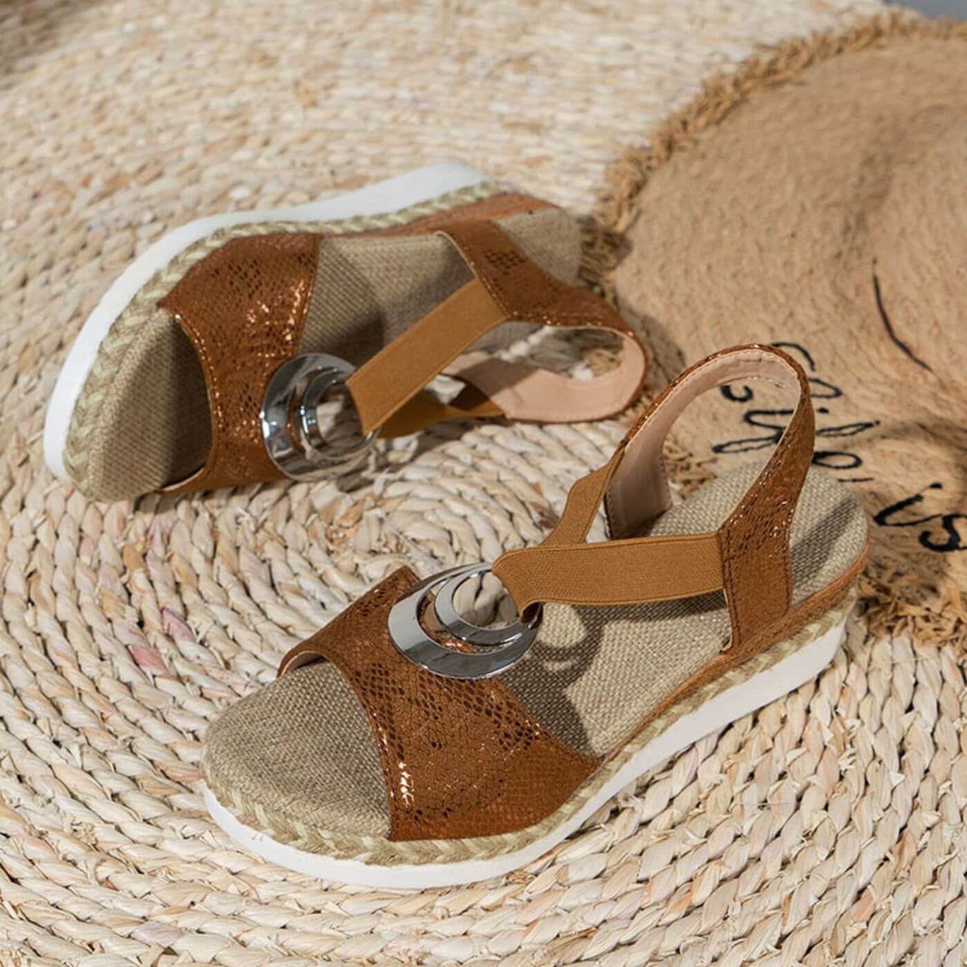 Sandals - Soft Blend Strap And Padded Footbed For Standing