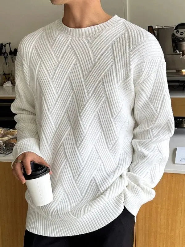 Scented Sweater - Textured Yarn Blend & Relaxed Fit
