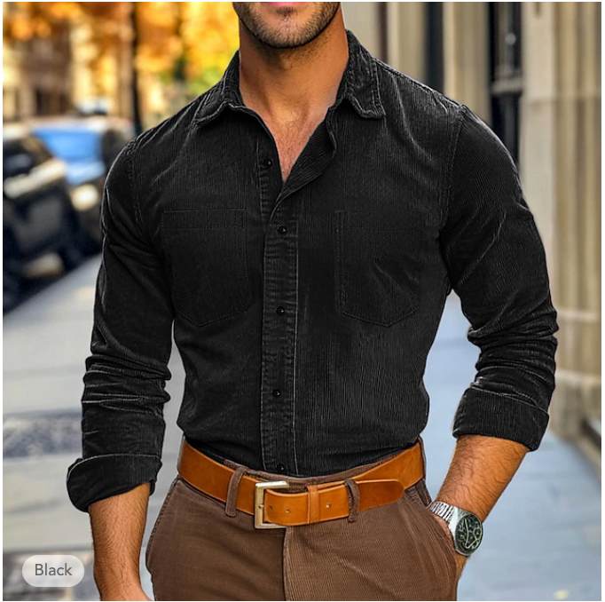 Variant image for Men's Rib Velvet Shirt-13