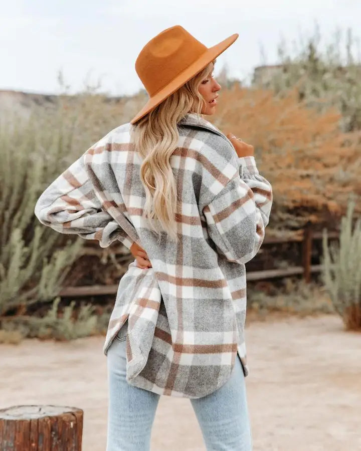 Shacket – Plaid Relaxed Shape & Easy Layering Comfort