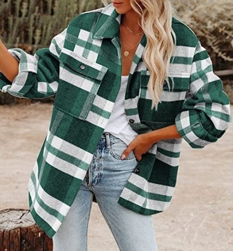 Shacket – Plaid Relaxed Shape & Easy Layering Comfort