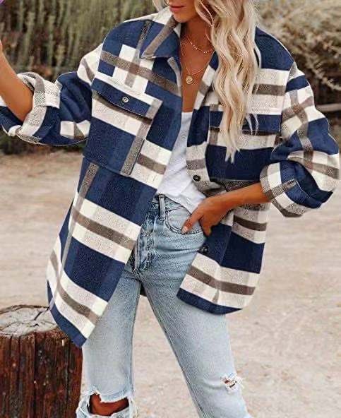 Shirt - Brushed Blend Plaid And Smooth Lay And Warmth