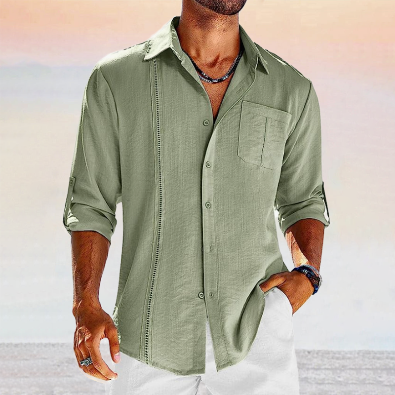 Shirt – Button Front Collar And Lightweight Breathable Fit