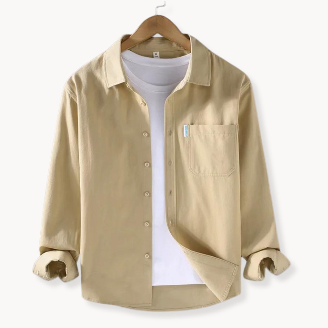 Shirt - Button Front Long Shape & Breathable Flexible Fit