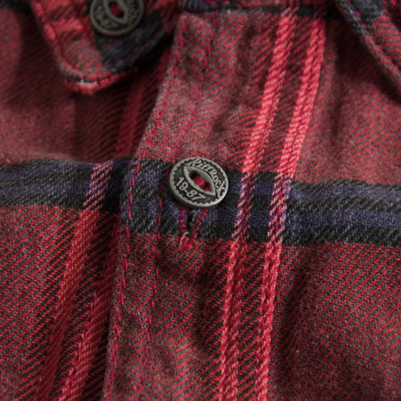 Shirt – Flannel Blend Tailored Fit & Button Collar Storage