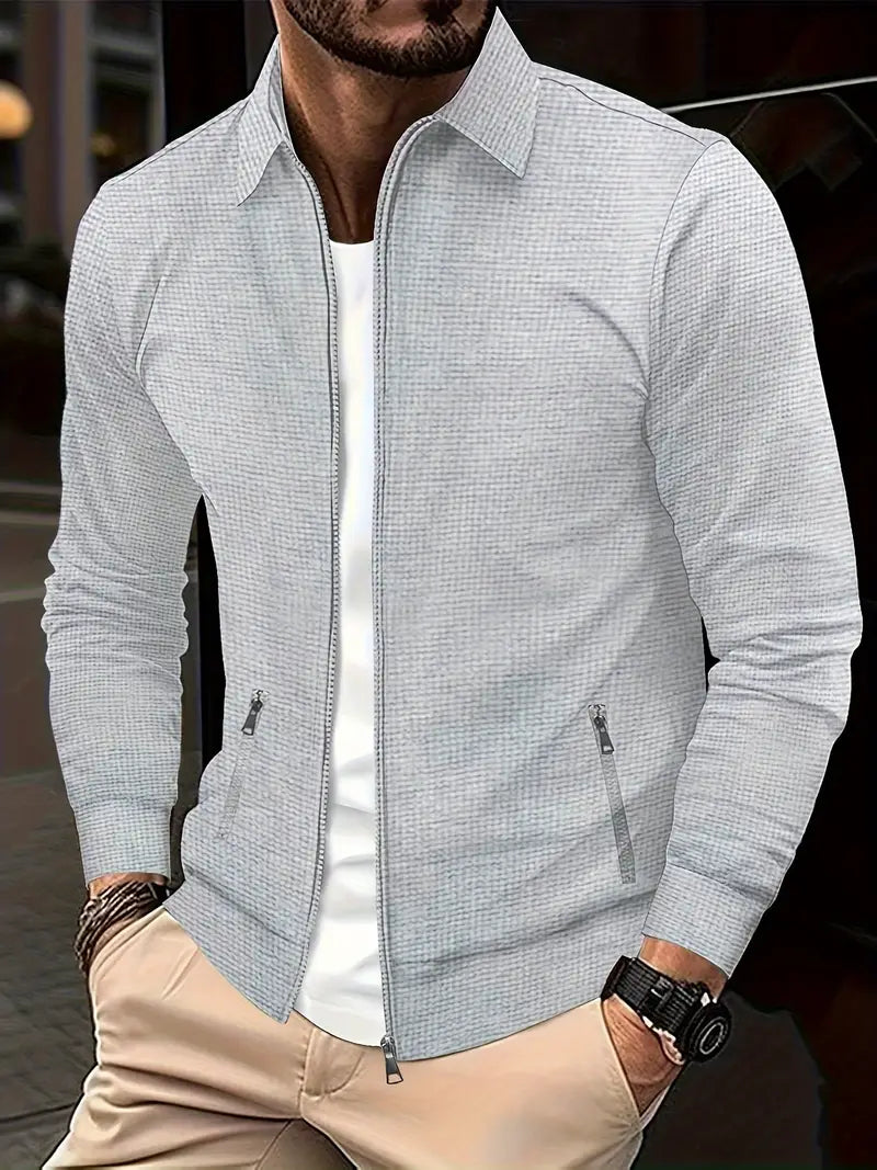 Shirt – Oversized Zip Front & Soft Blend For Movement