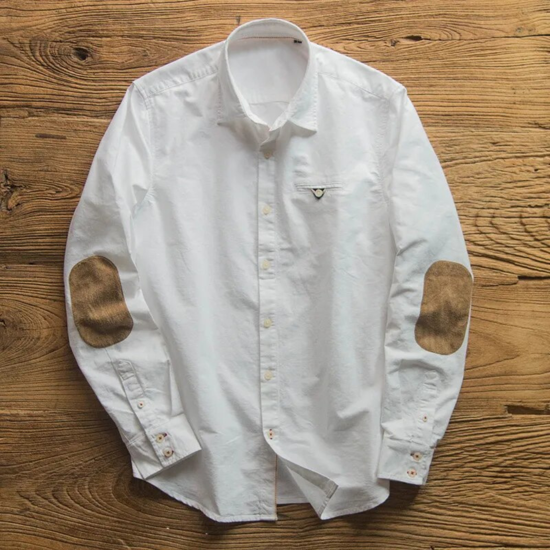 Shirt - Patch Detail And Soft Blend Finish For Regular Use