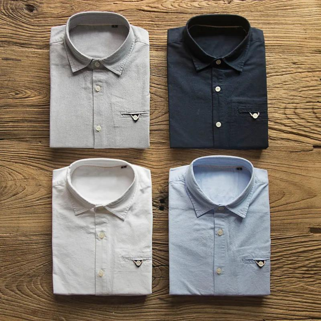 Shirt - Patch Detail And Soft Blend Finish For Regular Use