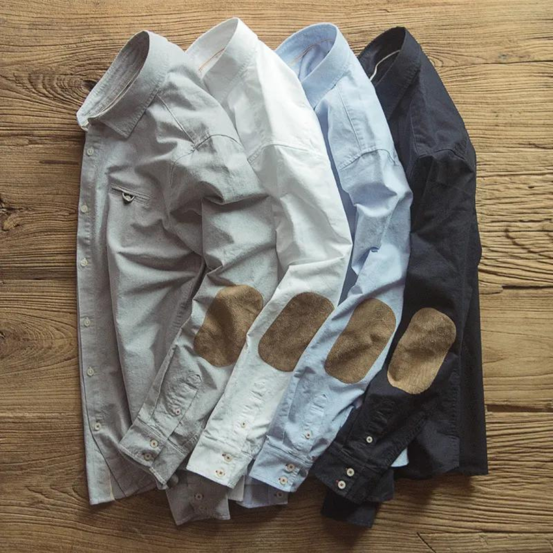 Shirt - Patch Detail And Soft Blend Finish For Regular Use