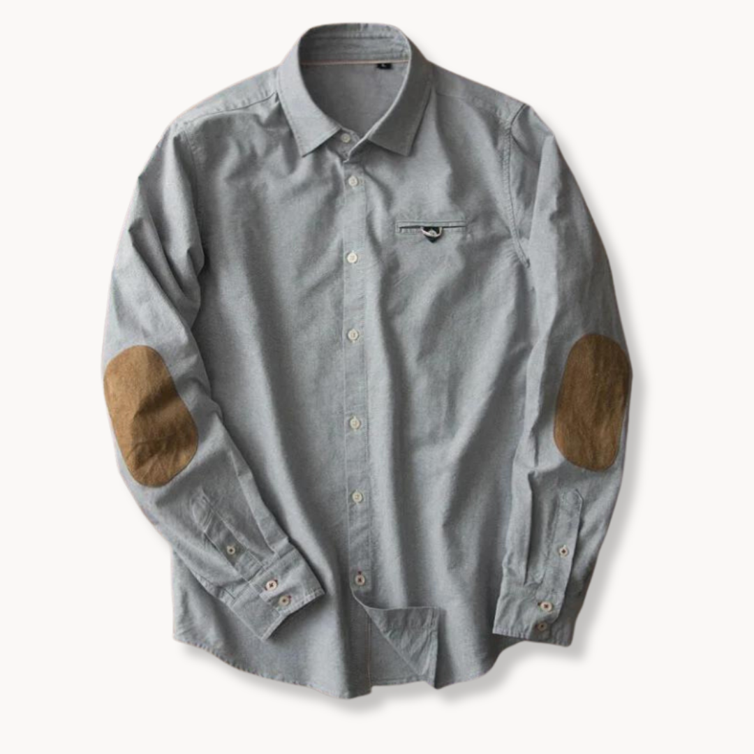 Shirt - Patch Detail And Soft Blend Finish For Regular Use