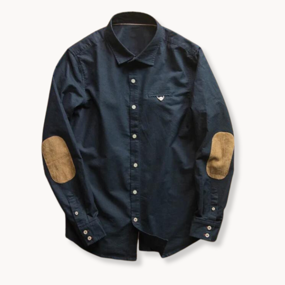 Shirt - Patch Detail And Soft Blend Finish For Regular Use