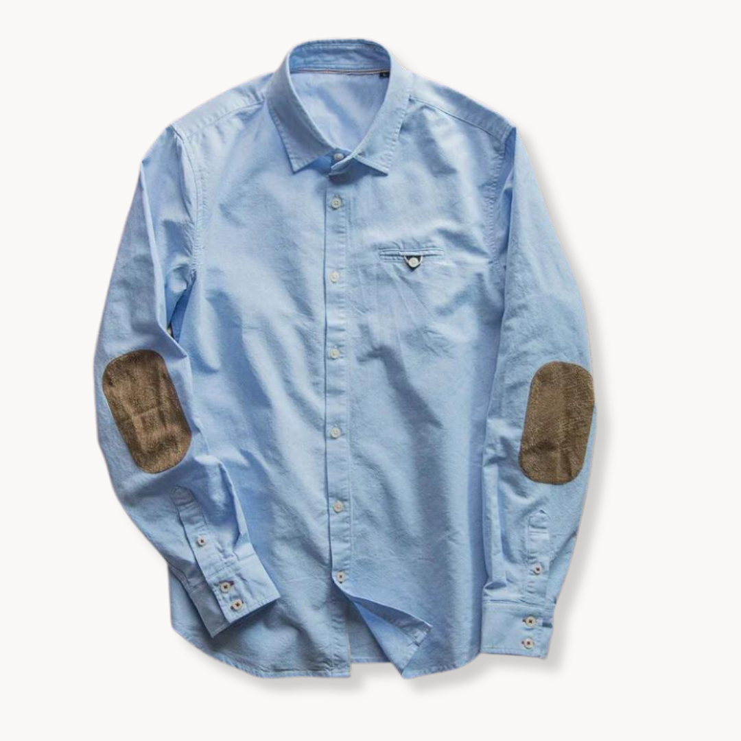 Shirt - Patch Detail And Soft Blend Finish For Regular Use