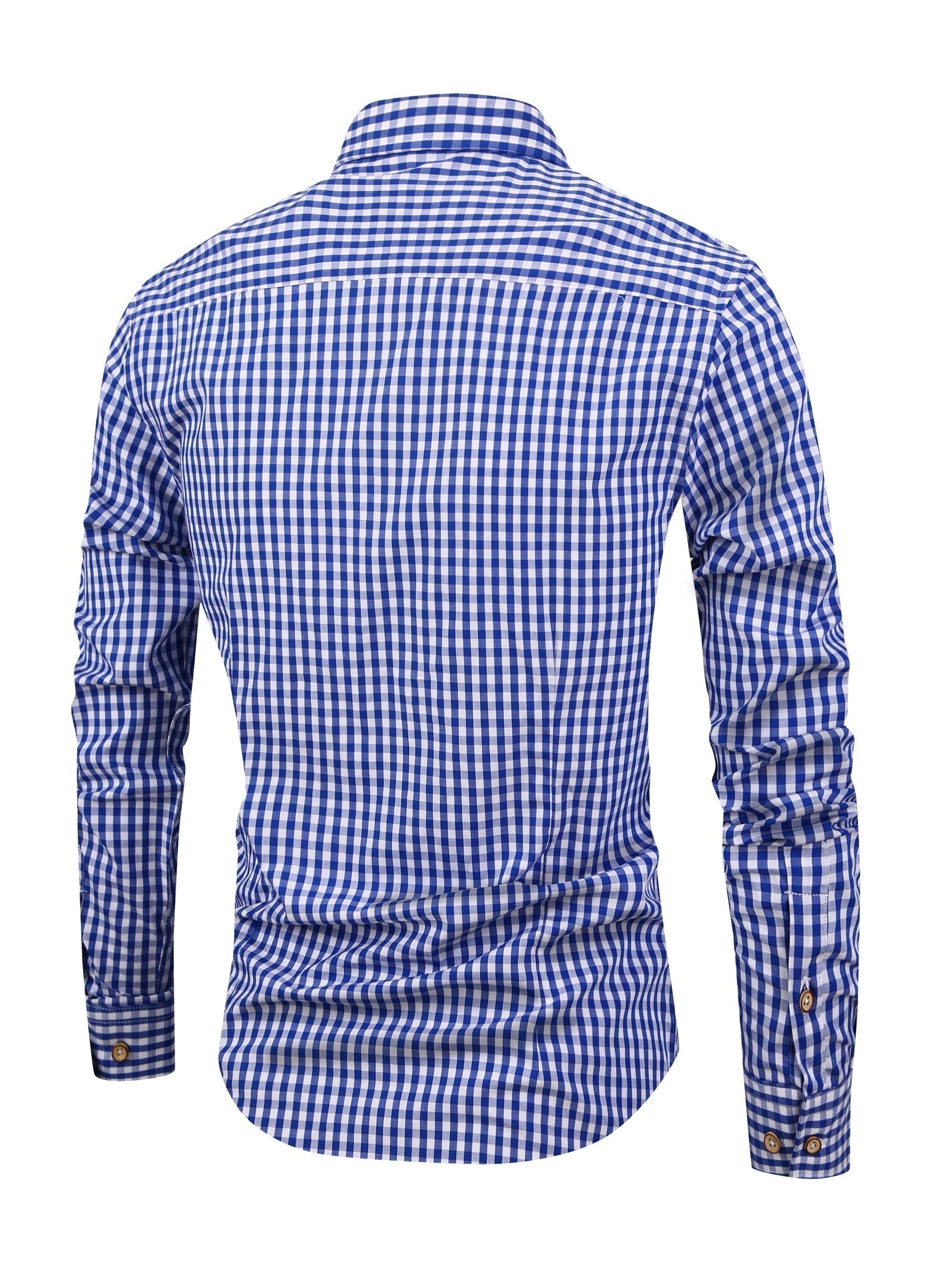 Shirt - Plaid Check And Soft Blend For Natural Movement