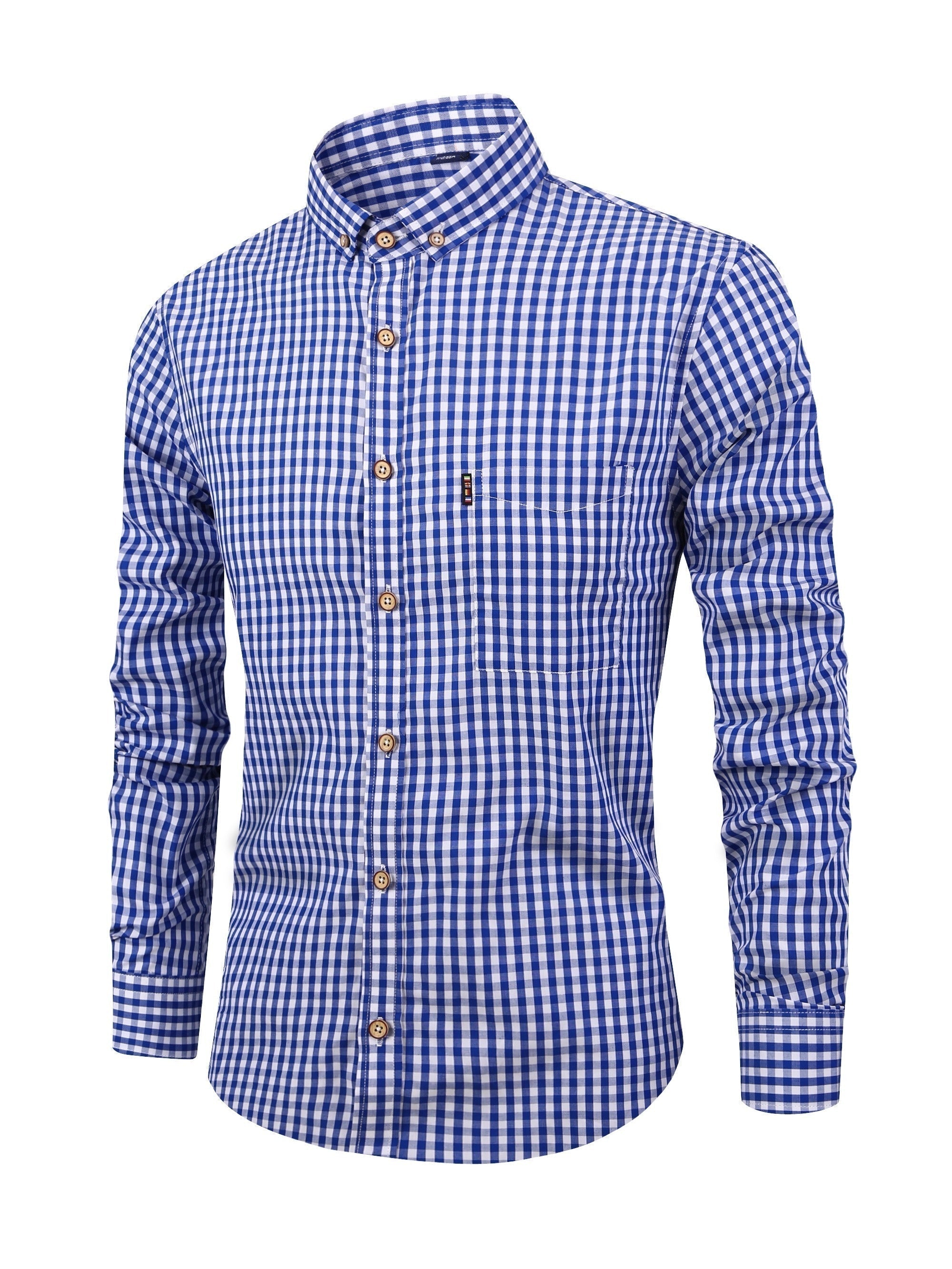 Shirt - Plaid Check And Soft Blend For Natural Movement