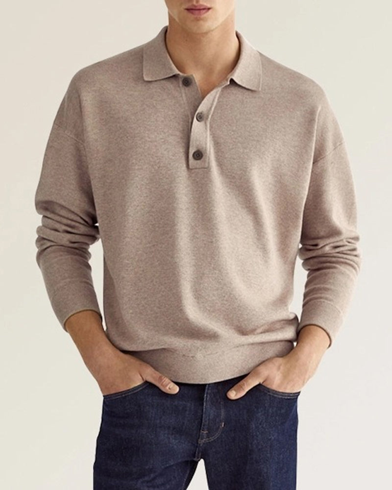 Shirt - Polyester Blend With Button Collar & Layering
