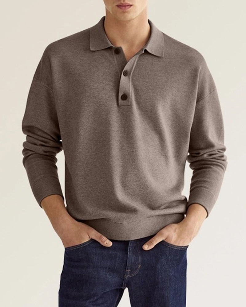 Shirt - Polyester Blend With Button Collar & Layering