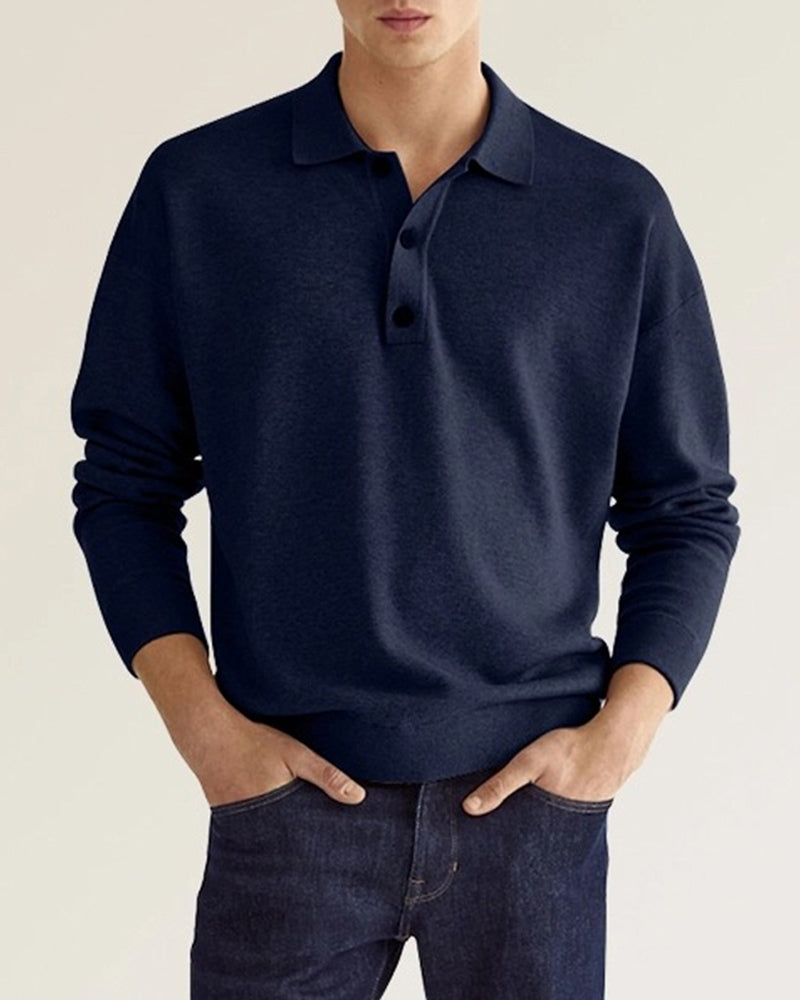 Shirt - Polyester Blend With Button Collar & Layering