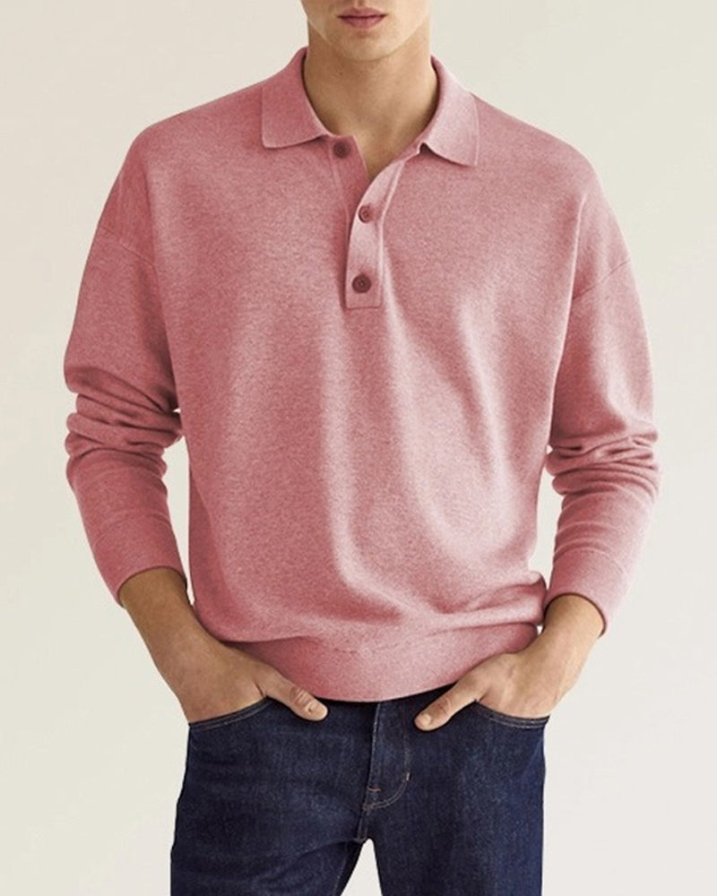Shirt - Polyester Blend With Button Collar & Layering
