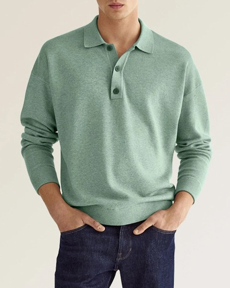 Shirt - Polyester Blend With Button Collar & Layering