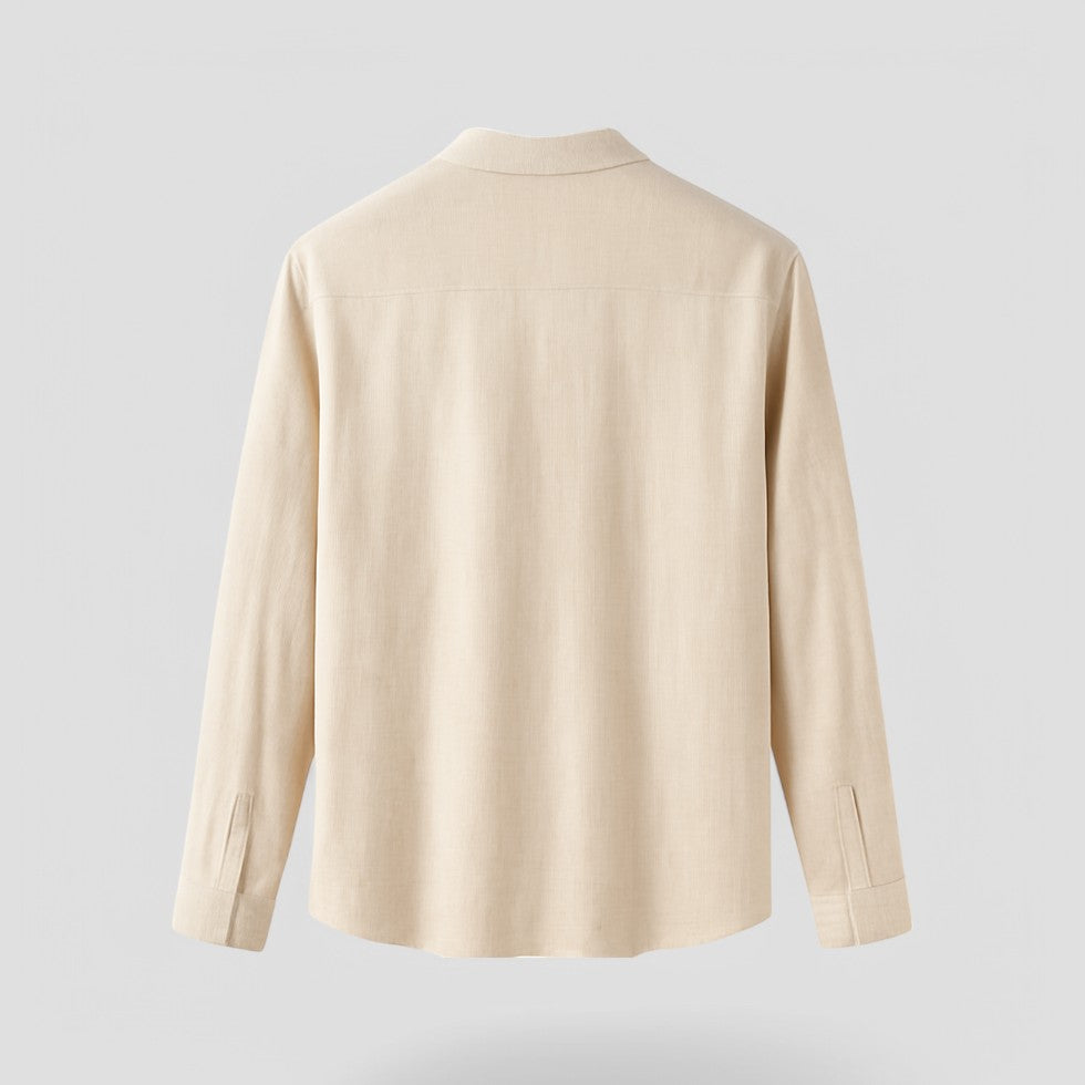Shirt - Relaxed Shoulder Cut And Breathable Blend Comfort