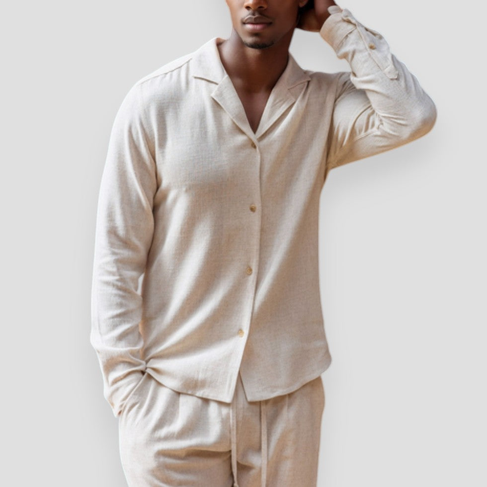 Shirt - Relaxed Shoulder Cut And Breathable Blend Comfort