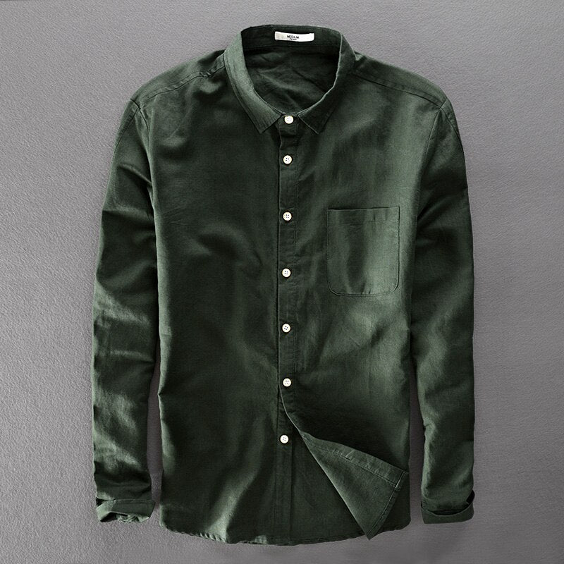 Shirt - Soft Blend Classic Collar And Button Front Airflow