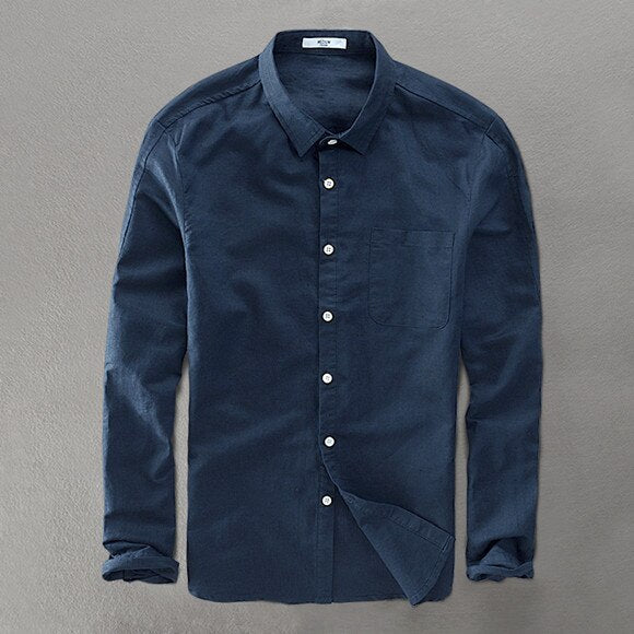 Shirt - Soft Blend Classic Collar And Button Front Airflow