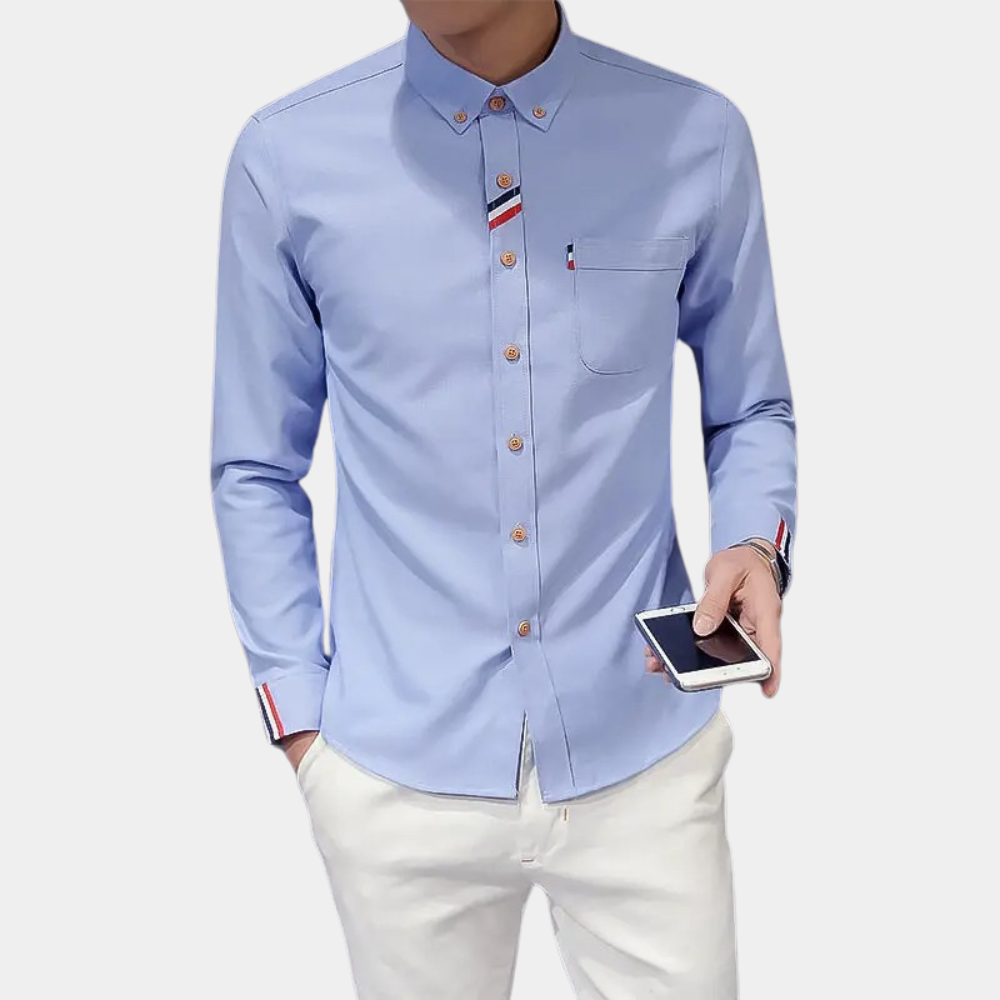 Shirt – Tailored Spread Collar & Breathable Blend Fit