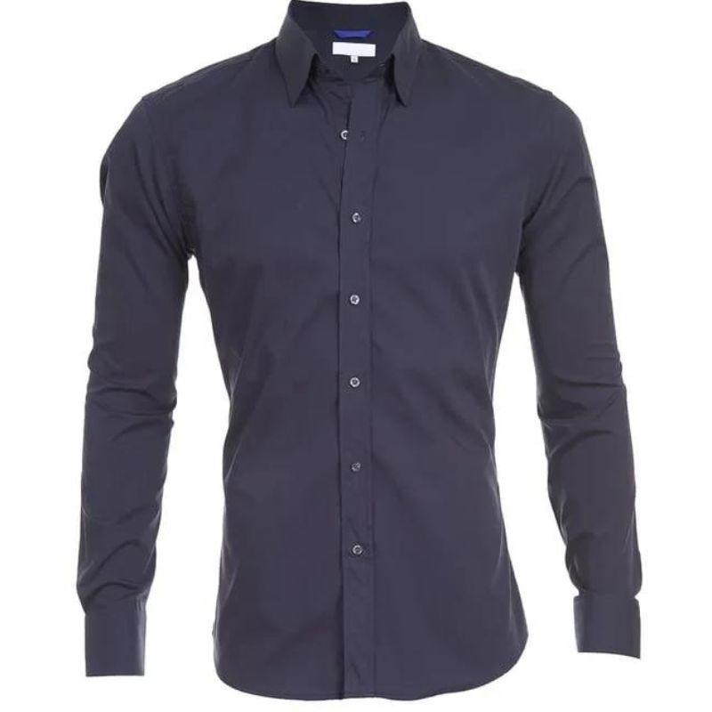 Shirt - Wrinkle Resistant Blend Zip Front & Smooth Drape By Castello