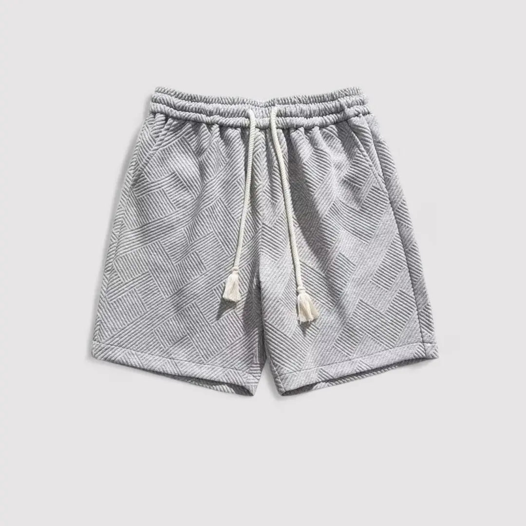 Shorts - Jacquard Blend Texture And Breathable Lightweight