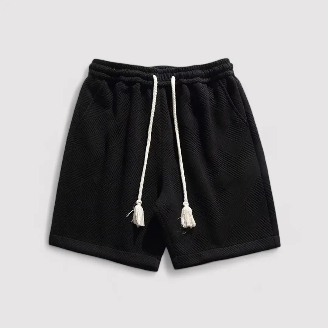 Shorts - Jacquard Blend Texture And Breathable Lightweight