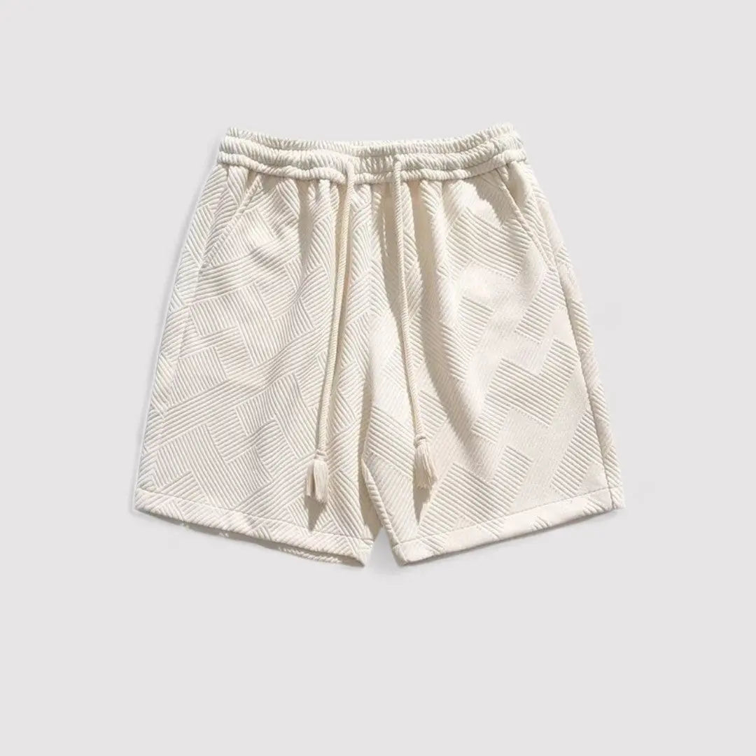 Shorts - Jacquard Blend Texture And Breathable Lightweight