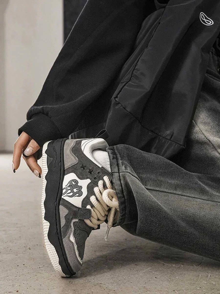 Skate Shoes - Durable Blend Upper And Grippy Rubber Sole