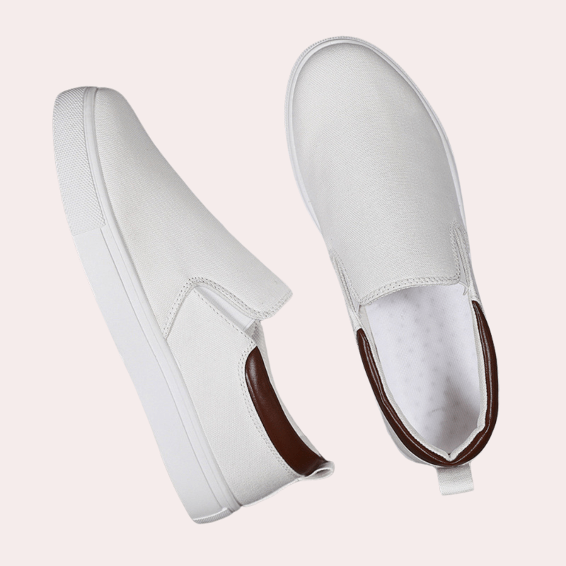 Slip On Sneakers - Canvas Blend Upper & Flexible Sole