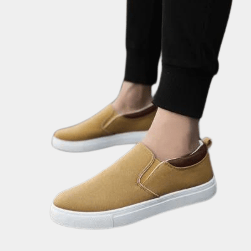 Slip On Sneakers - Canvas Blend Upper & Flexible Sole