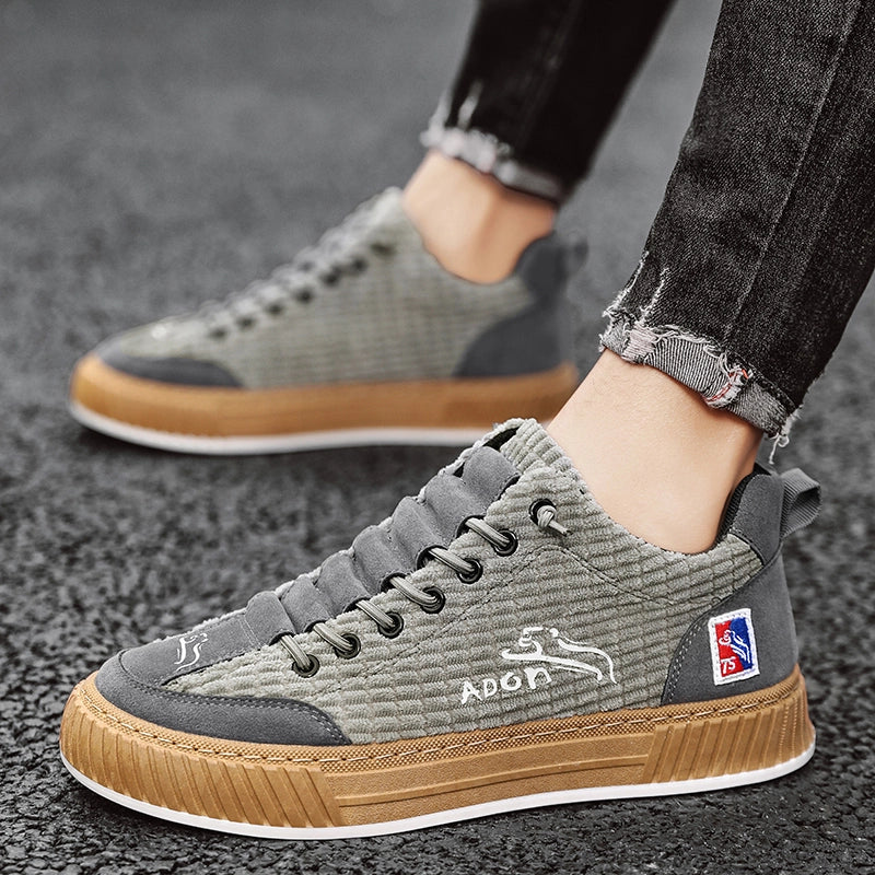 Sneakers - Corduroy Blend Low Top & Cushioned Support