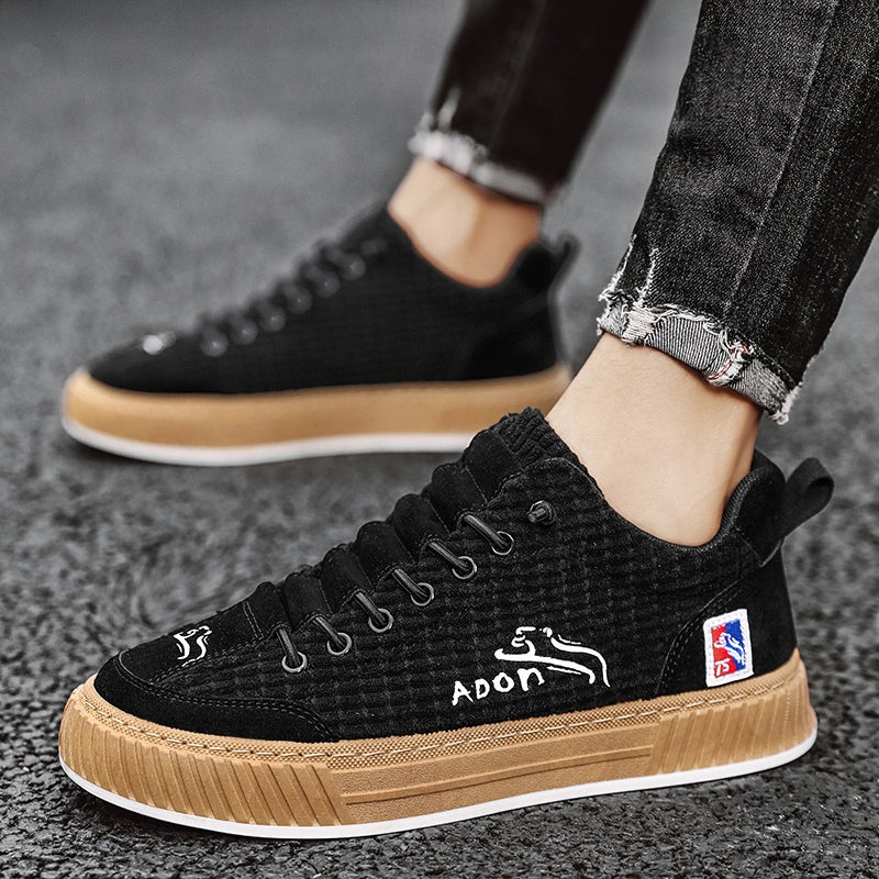Sneakers - Corduroy Blend Low Top & Cushioned Support